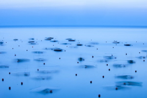ghost boats (long exposure, Calella, costa brava) by Mathieu Foulquié 